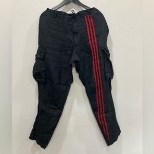 Y-3 Yohji Yamamoto sheer linen cargo pant